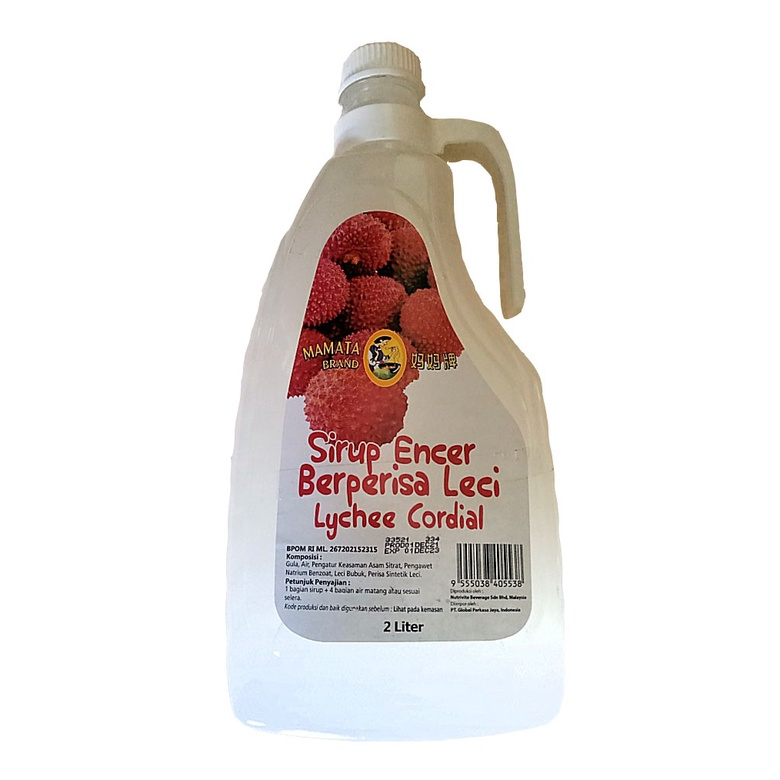 

MAMATA SYRUP LYCHEE 2 L CORDIAL
