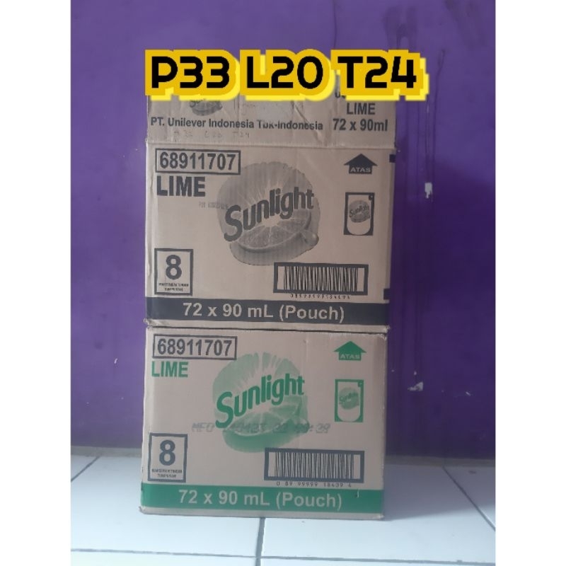 

Kardus Bekas Sunlight 90 ml P33 L20 T24