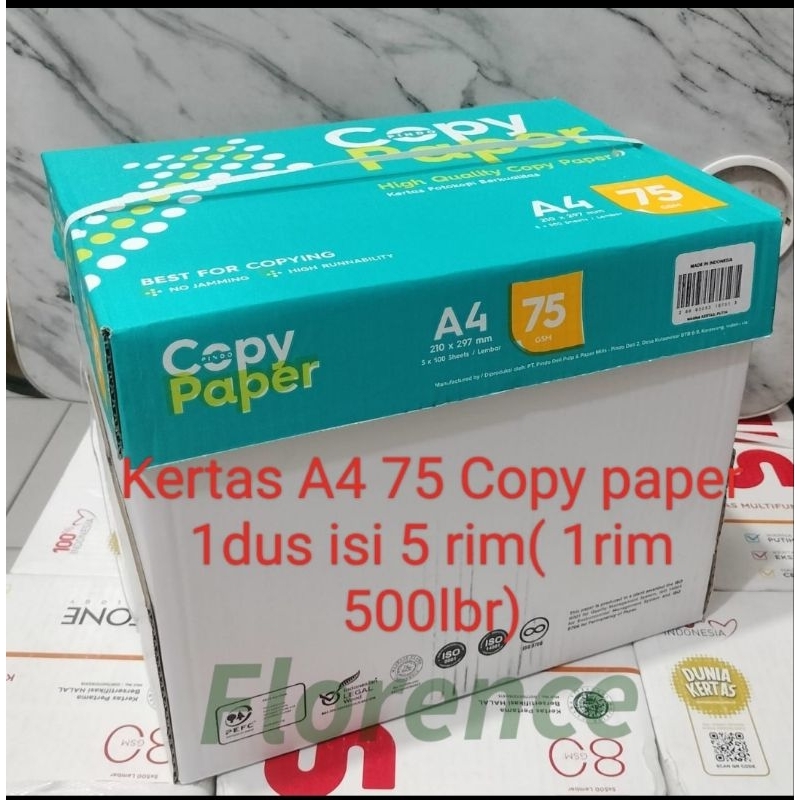 

KERTAS A4 75 COPYPAPER 1 BOX 5rim(2.500lbr)