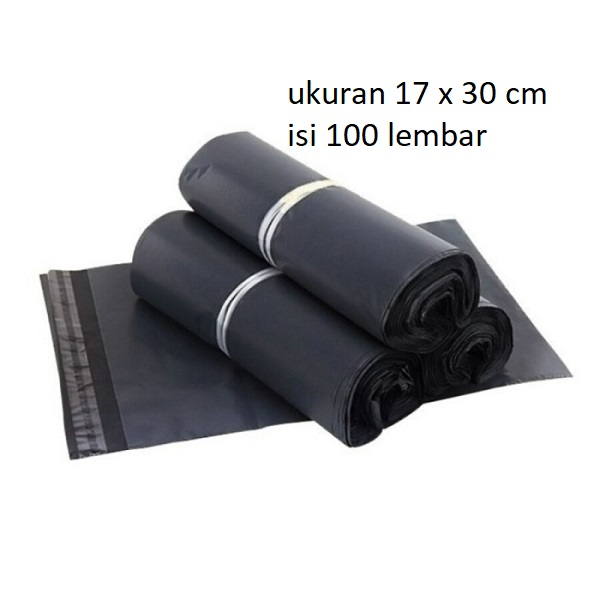 

plastik packing polymer hitam 17 x 30 100 lbr amplop plastik online