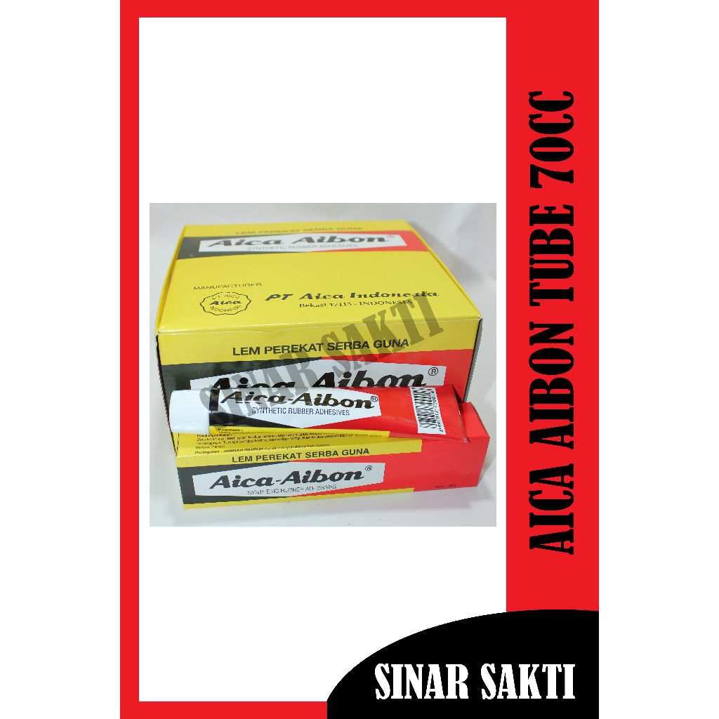 

LEM AICA AIBON 601 70CC / 40GR / 40 GRAM (AIBON TUBE BESAR)