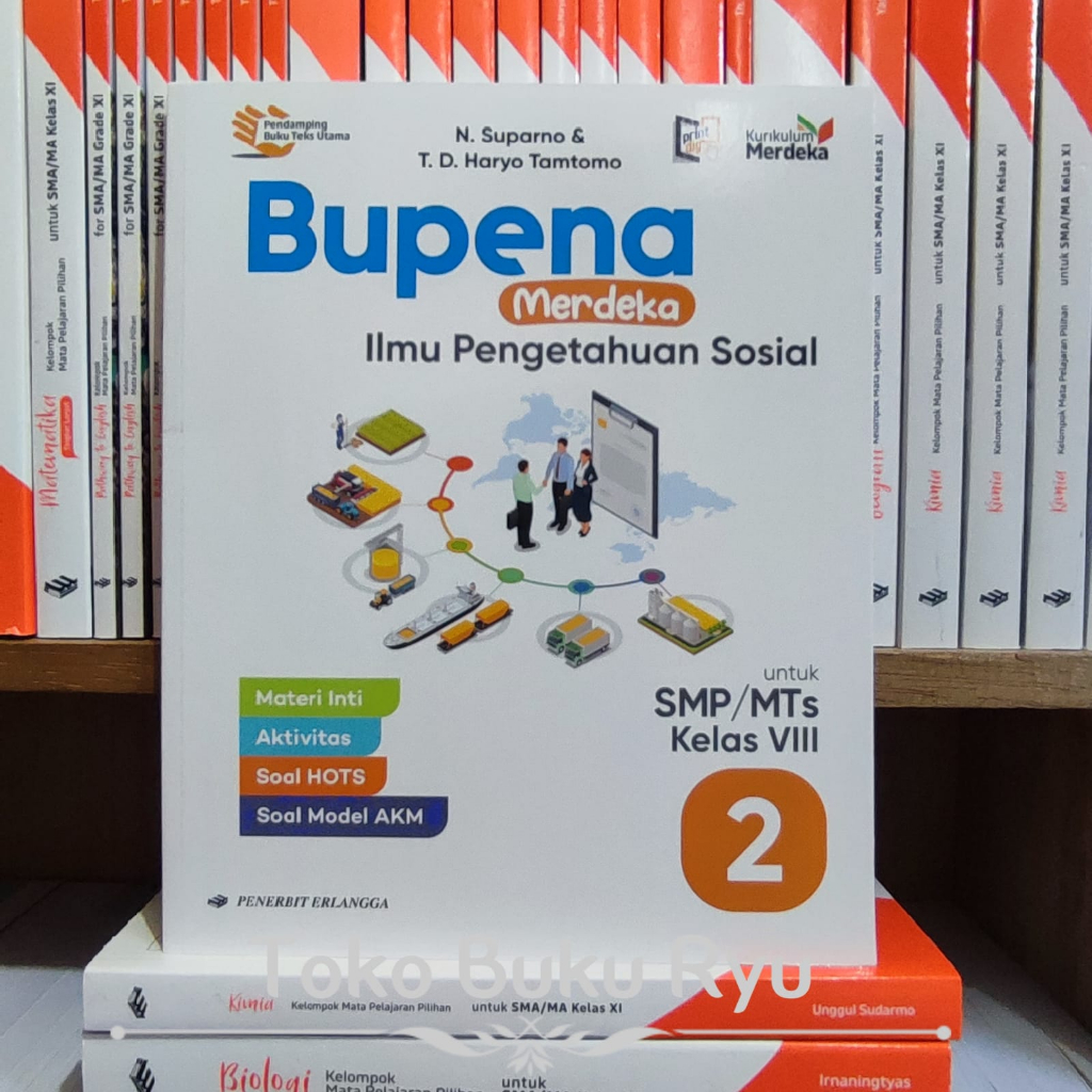 Bupena Merdeka IPS Kelas 8 SMP Kurikulum Merdeka Erlangga