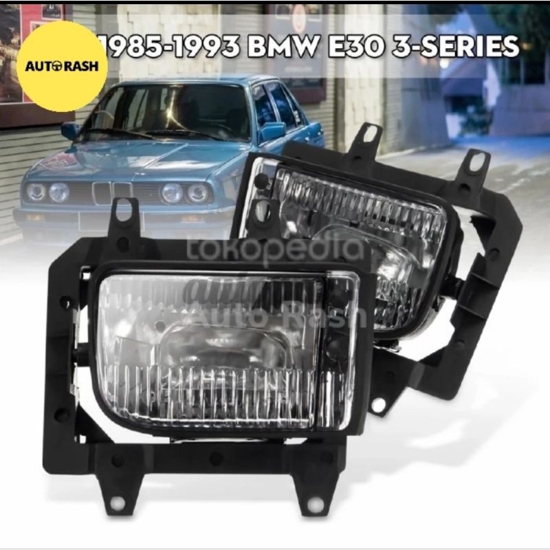 BMW E30 foglamp fog lamp lampu kabut kristal bening bumper