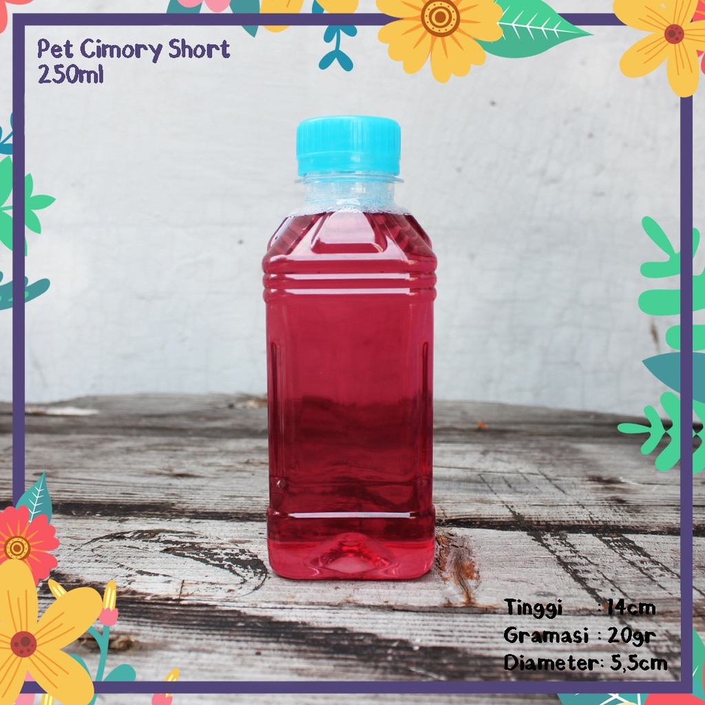 BOTOL PLASTIK CIMORY 250ML LN DAN SN KEMASAN KOPI JUS SUSU MADU JELLY PET FOODGRADE SARI BUAH YOGHUR