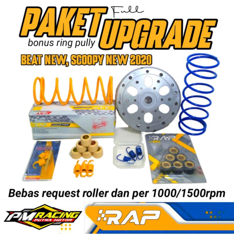 PAKET UPGRADE CVT BEAT NEW, DELUXE, GENIO, SCOOPY NEW / PAKET KIRIAN CVT