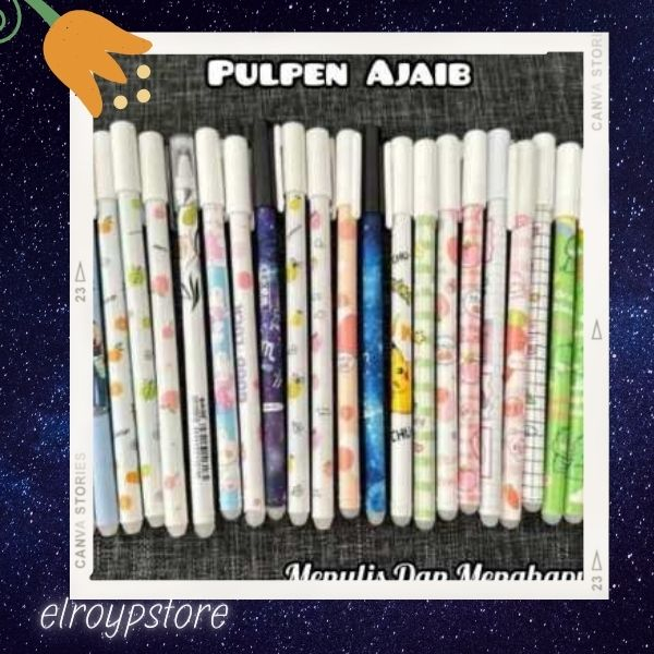 

ヾ(⌐■_■)ノ♪ {2PCS} Pulpen Bisa Dihapus Bolpoin Gel Erasable Pen Pena Yang Bisa Dihapus Lucu Hapus / ballpoint