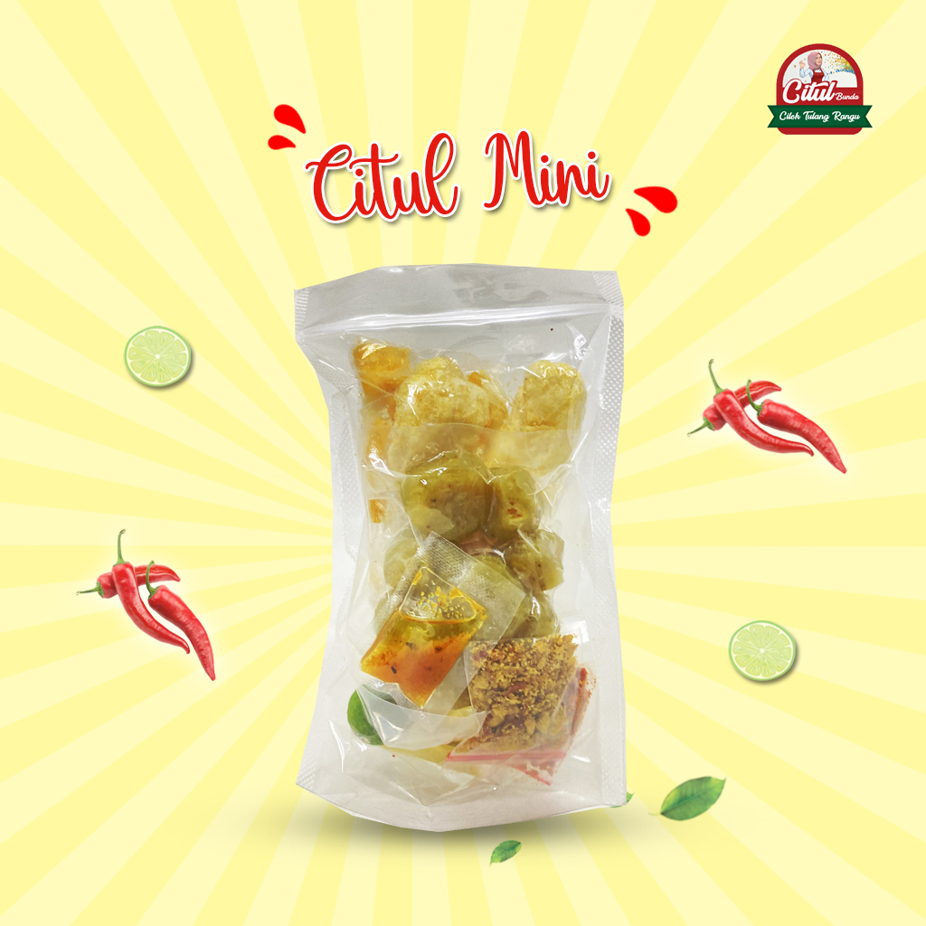 

Citul Bunda - Citul Mini Baso Aci Tulang Rangu Kemasan Pouch Polos Tanpa Label Whitelist