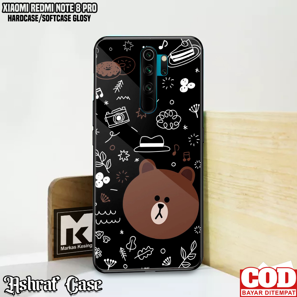 Case Xiaomi Redmi Note 8 Pro - Casing Xiaomi Redmi Note 8 Pro ( LN ) Softcase Glass - Silikon Xiaomi