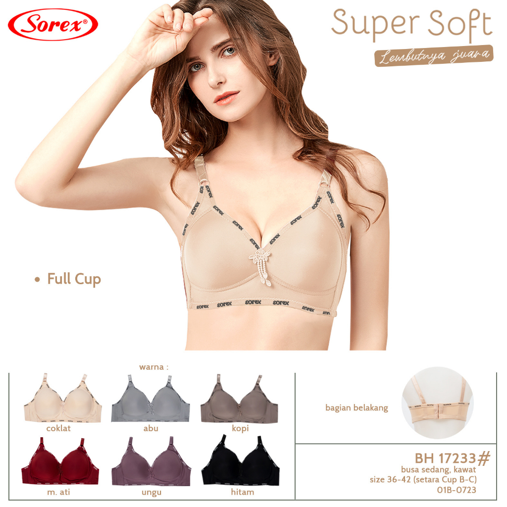 BH SOREX 17233 CUP BESAR KAIT 3 | BH BUSA TANPA KAWAT