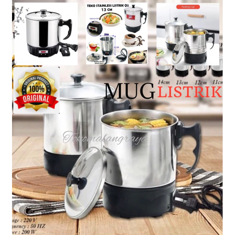 mug listrik stainless/heating cup stainless/mug elektrik