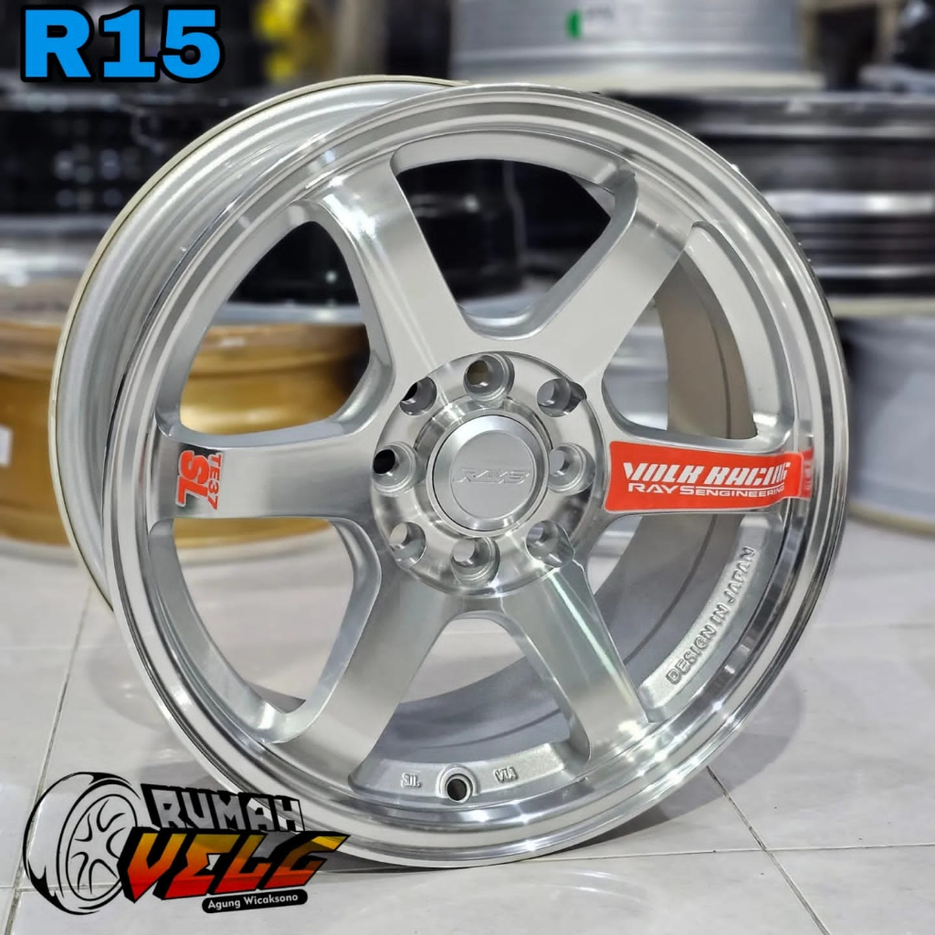 R15 Te37 SL Pcd.4-100/114.3 VELG RACING MOBIL