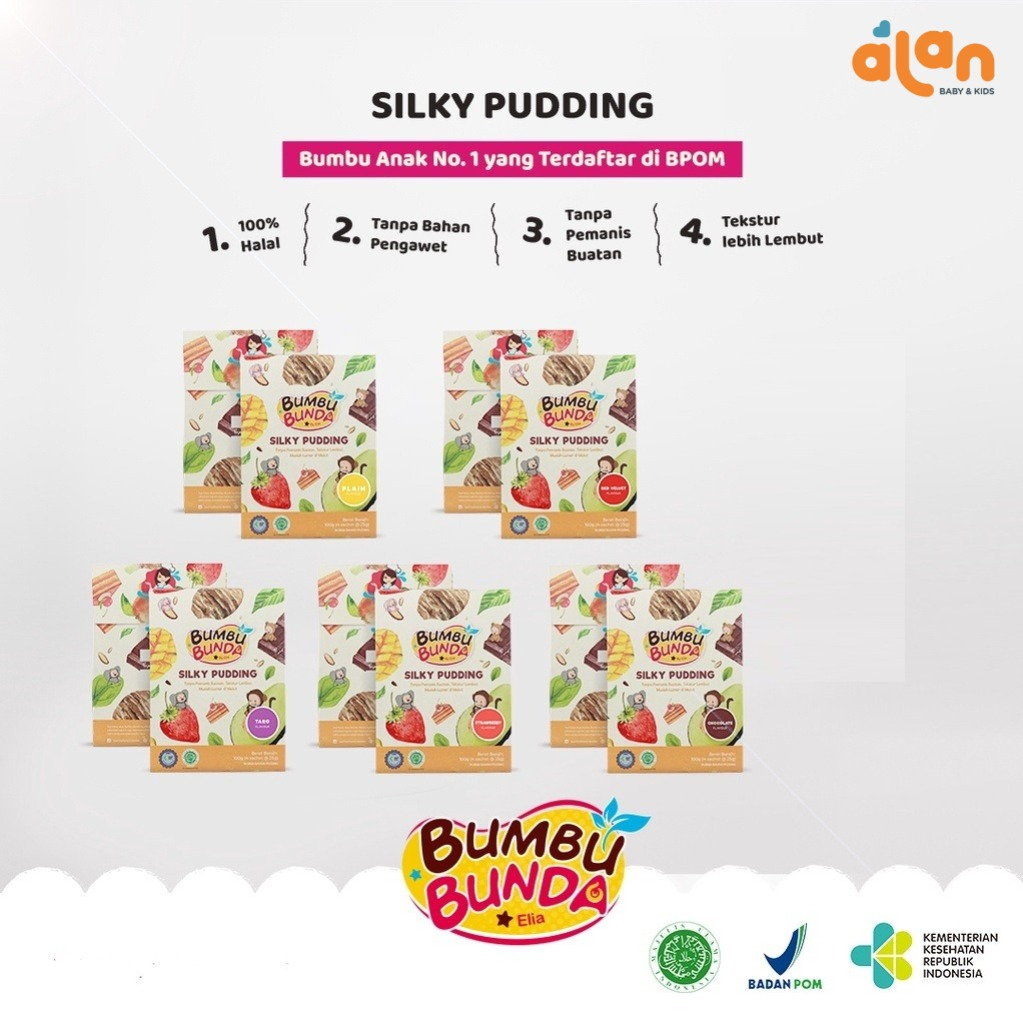 

⭐️ Alan Baby Kids ⭐️ Bumbu Bunda Silky Puding Non Pemanis Buatan 100gr MPASI