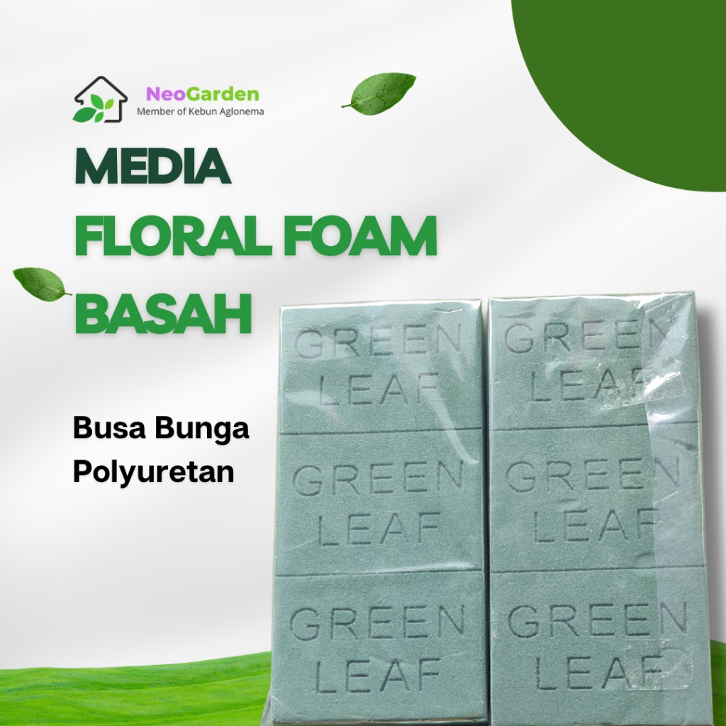 Busa Tanaman Basah - Wet Floral Foam - Oasis basah