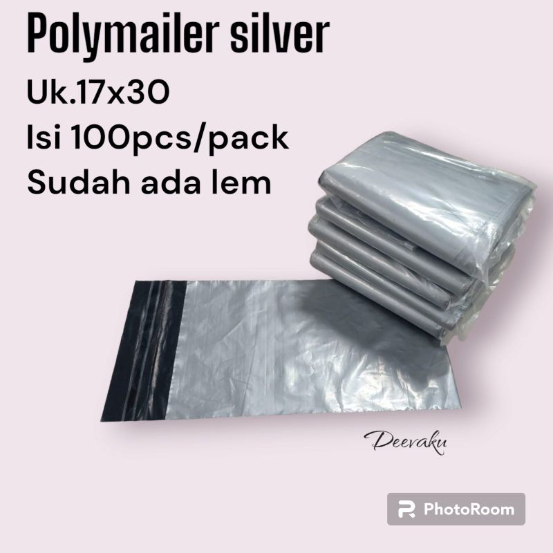 

Polymailer Silver 17x30