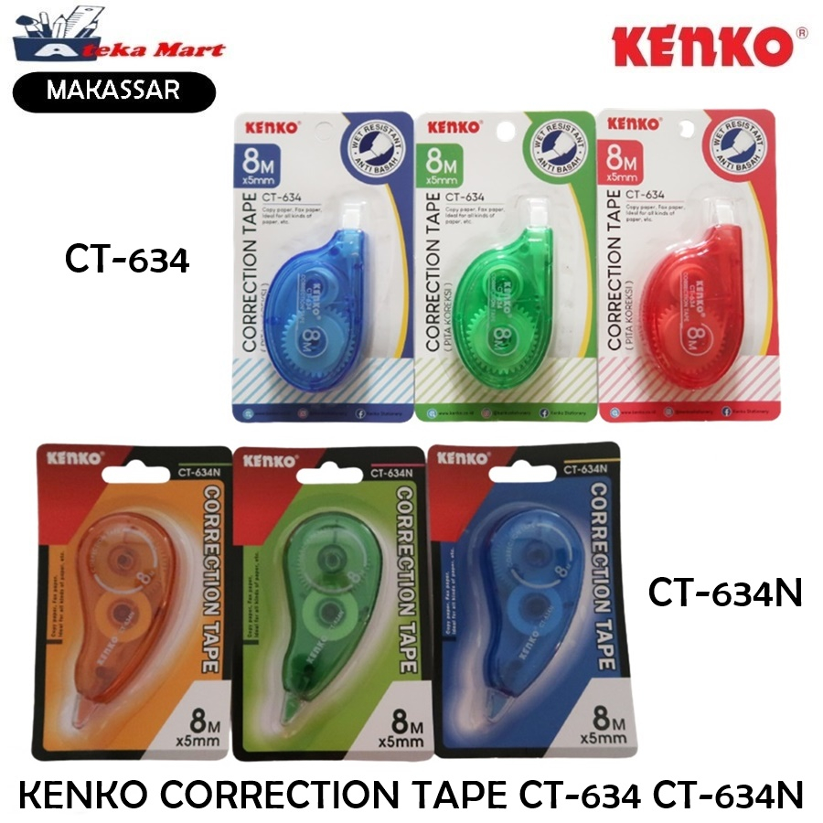 

[PCS] KENKO CORRECTION TAPE CT-634 CT-634N / TIP EX KERTAS