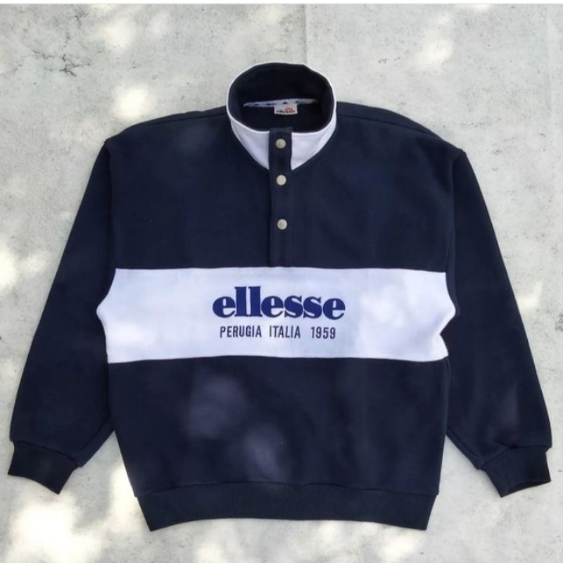 Vintage 90S Ellesse Sweatshirt Turtleneck