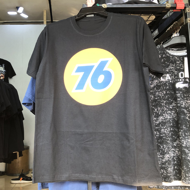 Kaos 76 Gas Stations Nostalgic Oil & Gas Tin Metal Sign Union 76 Gasoline Tshirt Unisex Casual Bahan