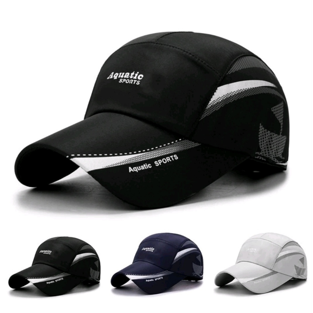 Topi Sport Olahraga Parasut Anti Air / Topi Anti air / Topi Sport sepeda / Topi Lari / Topi Joging /