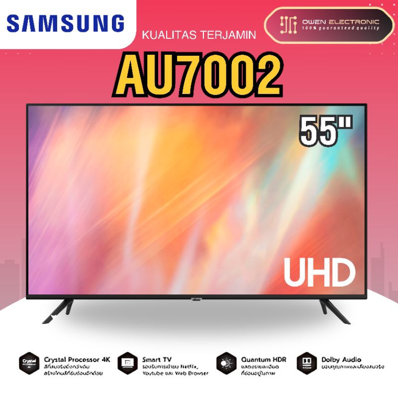 SAMSUNG SMART TV UHD 4K UA55AU7002/ 55AU7002 / AU7002 55 INCH