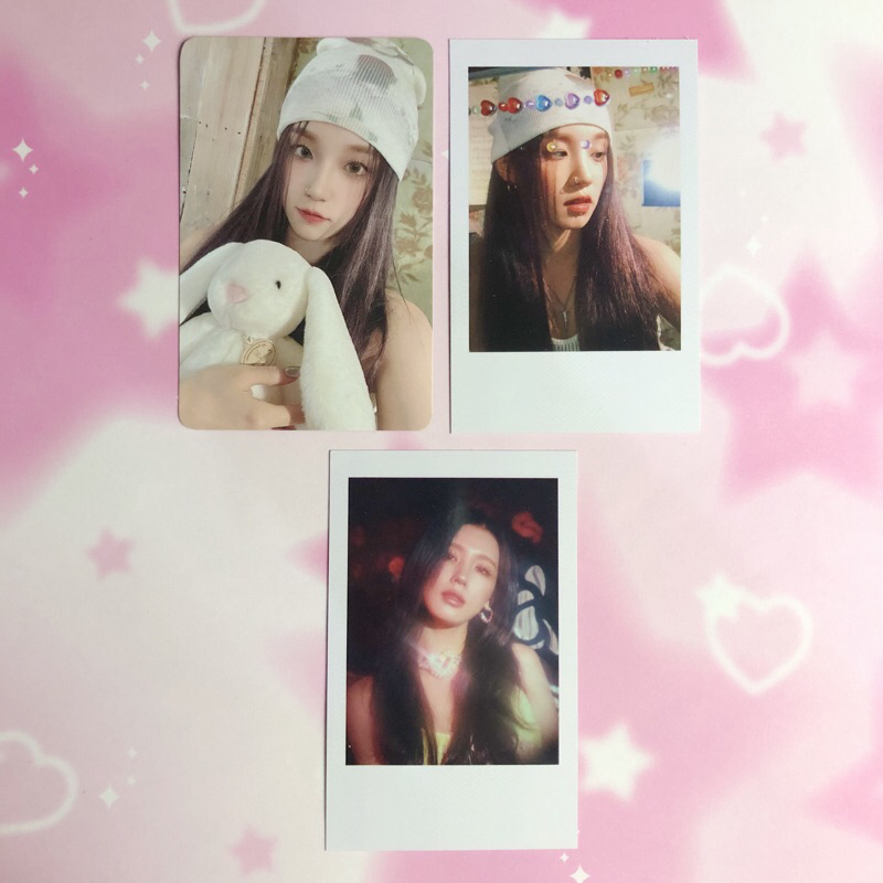 g-idle gidle i feel queencard miyeon yuqi shuhua polaroid id card photocard pc