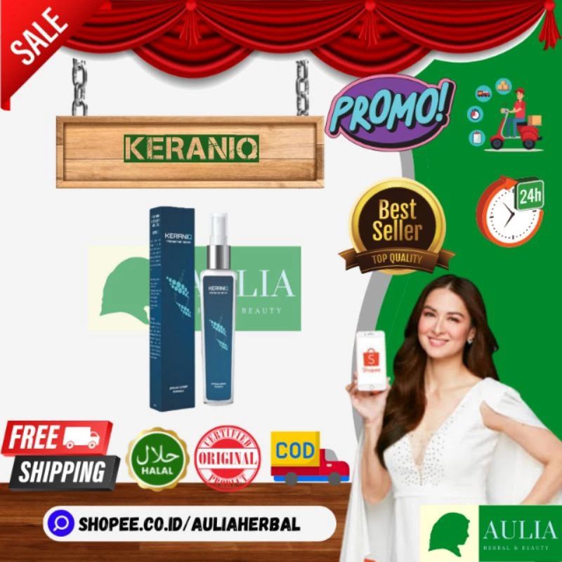 KERANIQ Hair Serum Penumbuh Penyubur Rambut Original