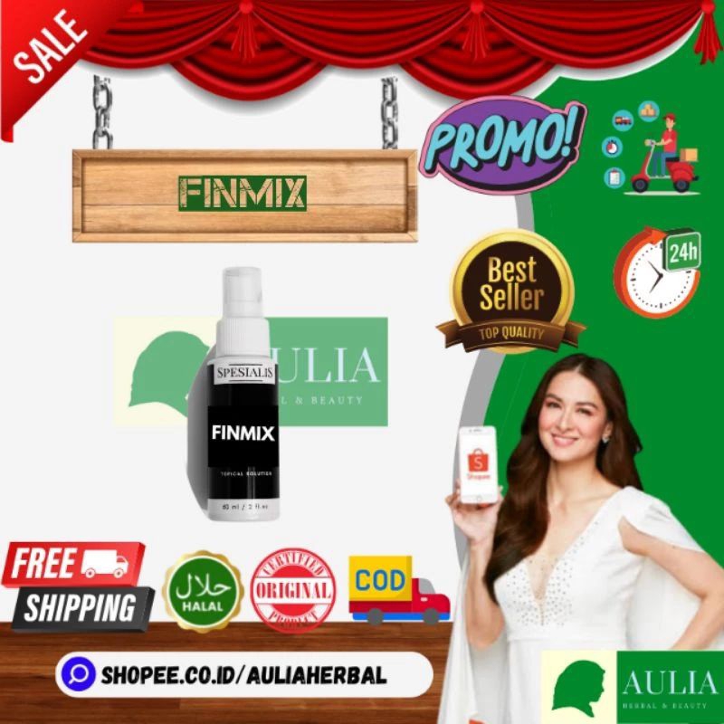 FINMIX HAIR SERUM FINMIX SPESIALIS RAMBUT ASLI ORIGINAL ATASI RAMBUT RONTOK PENUMBUH RAMBUT AMPUH