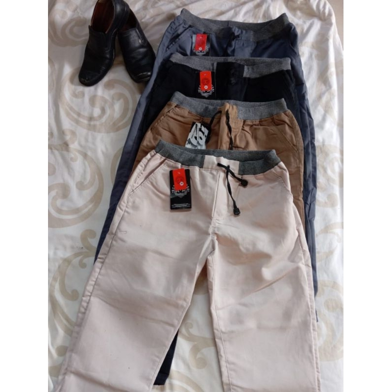 CELANA CHINOS DEWASA CELANA PRIA CELANA RIP CHINOS PINGGANG KARET