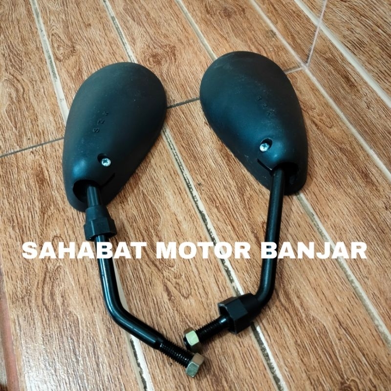 spion standar Fu drat 12 spion Suzuki drat 12 tangkai hitam
