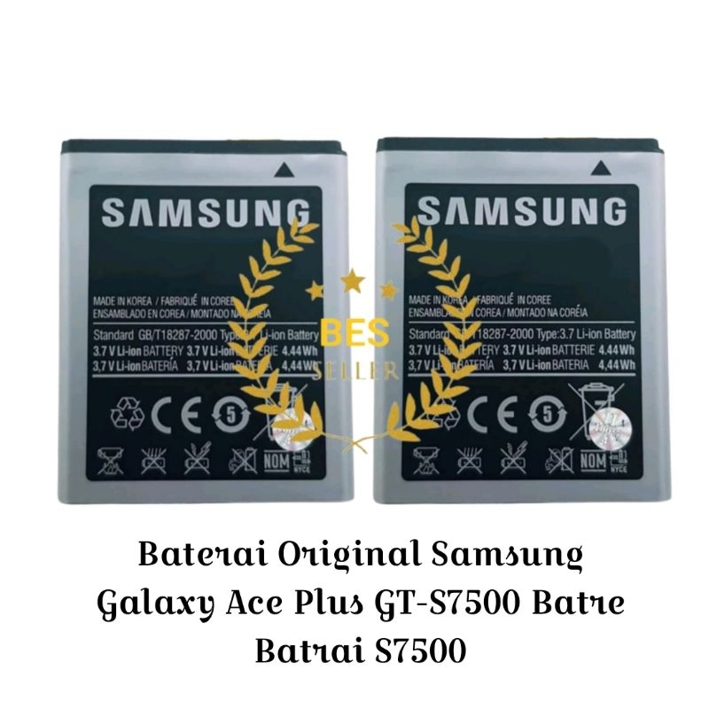 Baterai Original Samsung Galaxy Ace Plus GT-S7500 Batre Batrai S7500