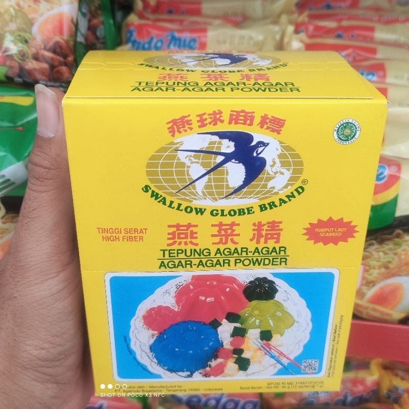 

Swallow Agar Agar Powder Putih Cap Walet 7Gr