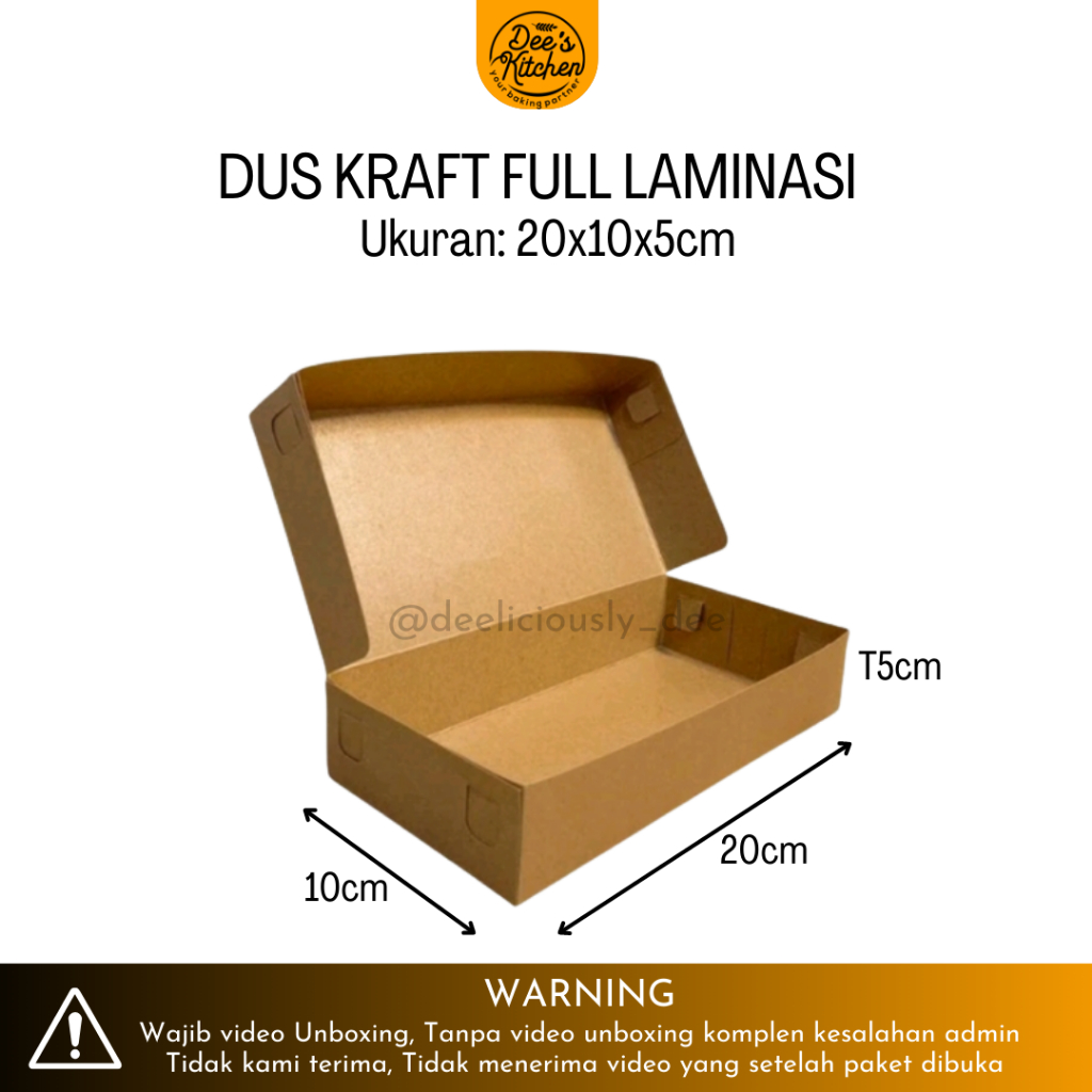 

Dus Brownies / Bronis Laminasi 20x10x5cm (satuan)