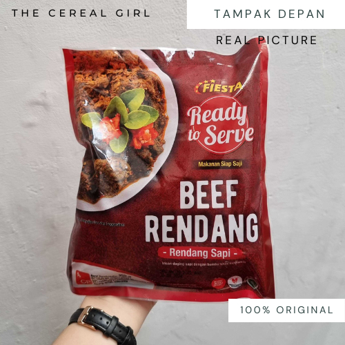 

[KONDISI BARU - 100% ORIGINAL] FIESTA Beef Rendang 300gr - Rendang Sapi - Makanan Siap Saji/ Ready to Serve