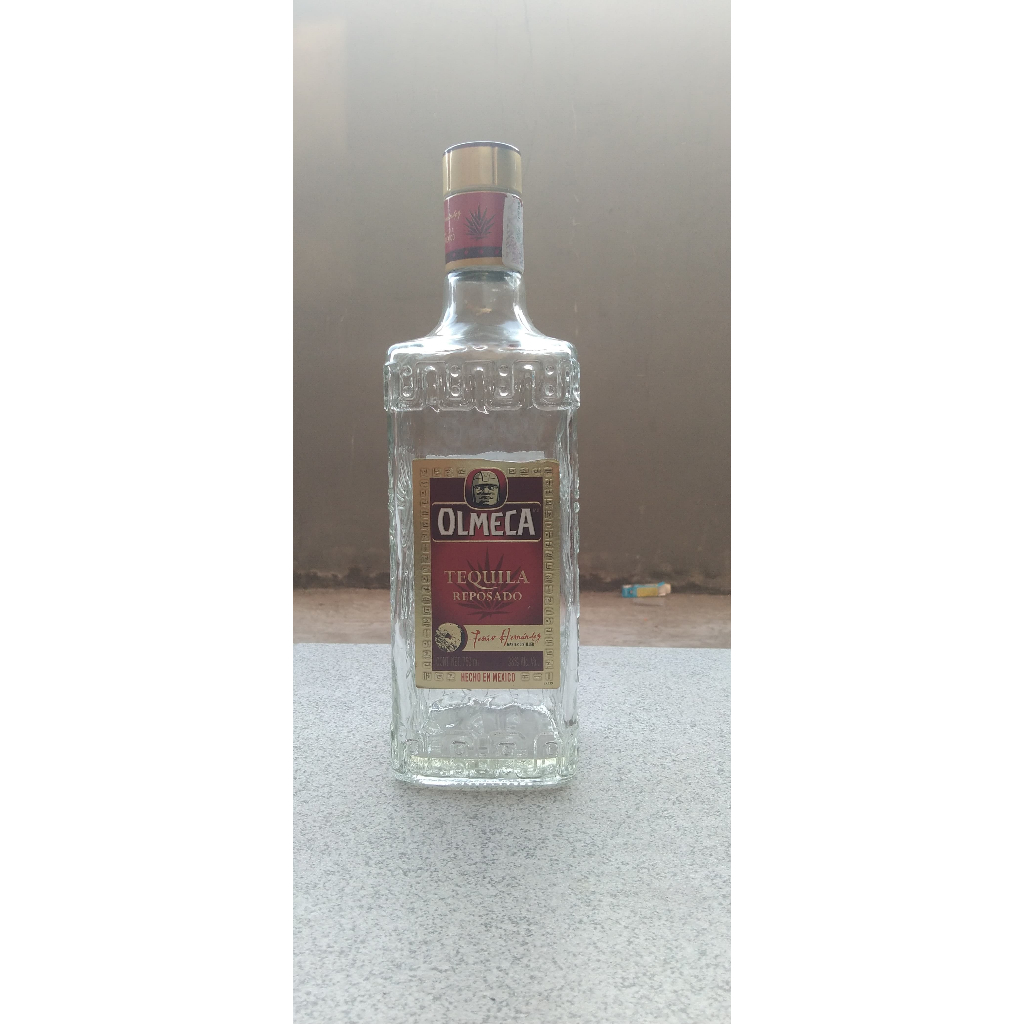 Hiasan Botol Bekas Olmeca Tequila Pajangan