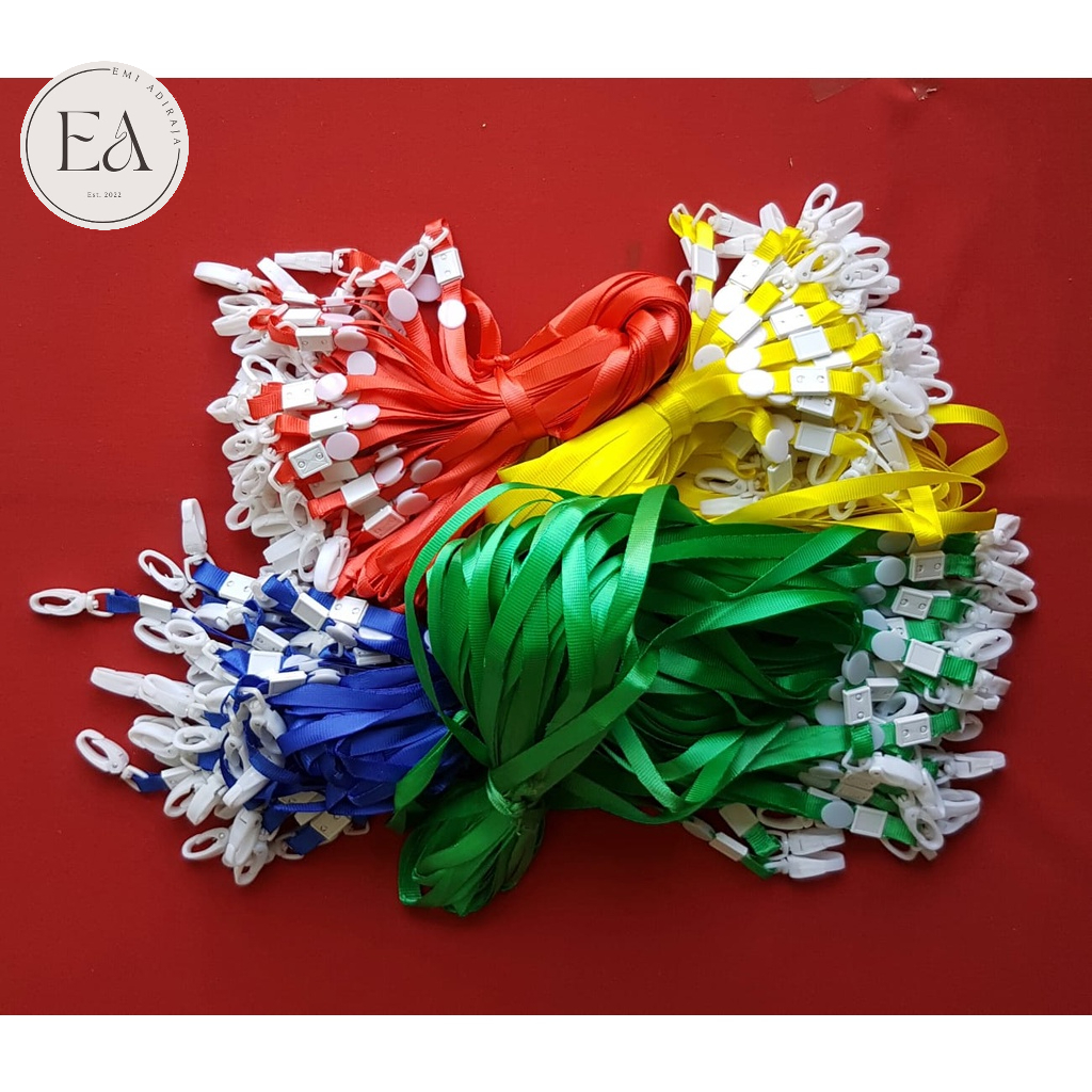 

Tali ID Card / Lanyard Kait Oval Plastik 1cm Harga Grosir (1 Pak = 96-100 pcs)