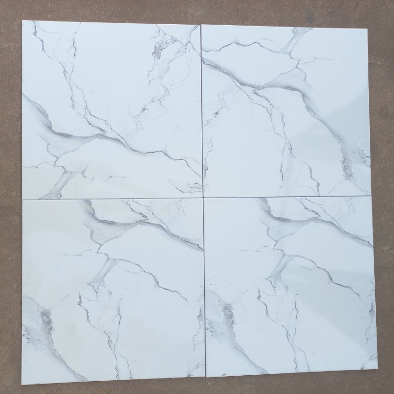 KERAMIK LANTAI MURAH IKAD SZ 1115903 CARRARA WHITE 50X50 KW1