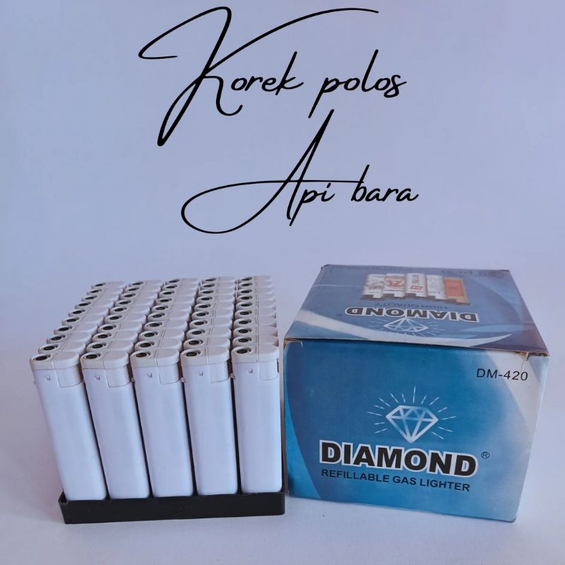 korek polos api bara isi 50 biji