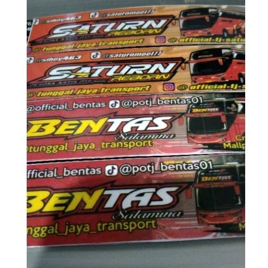 

stiker bus telolet anti air saturn & bentas anti air