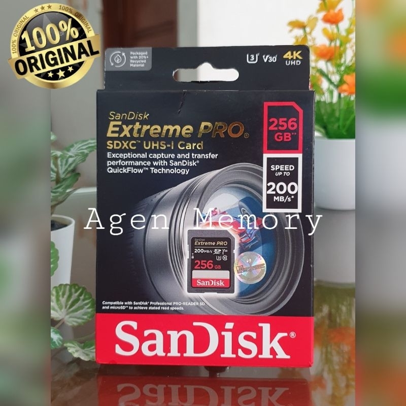 SANDISK SD CARD EXTREME PRO 256GB 200MB/S - SDCARD EXTREME PRO 256GB