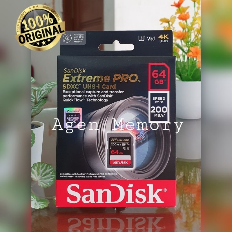 SANDISK SD CARD EXTREME PRO 64GB - SDCARD EXTREME PRO 64GB