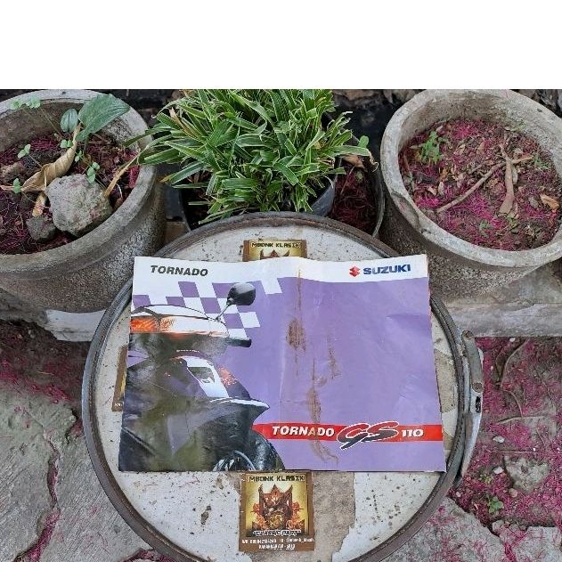 poster brosur suzuki tornado gs 110 ORIGINAL brosur iklan jadul sepeda motor tornado gs