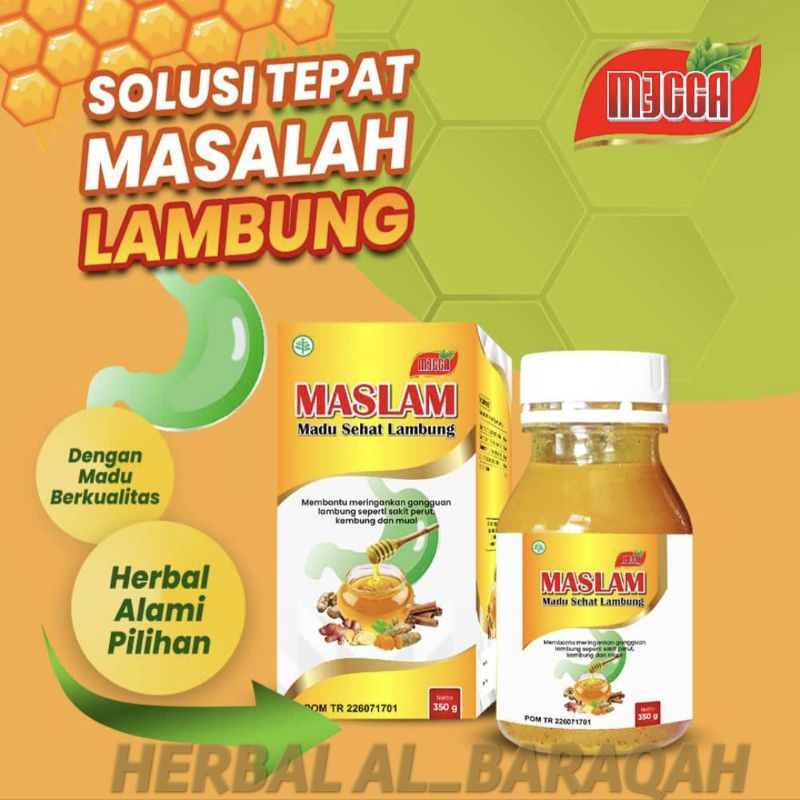 

Madu Kuning Sehat Lambung Maslam Original Membantu meringankan gangguan lambung seperti sakit perut, kembung dan mual