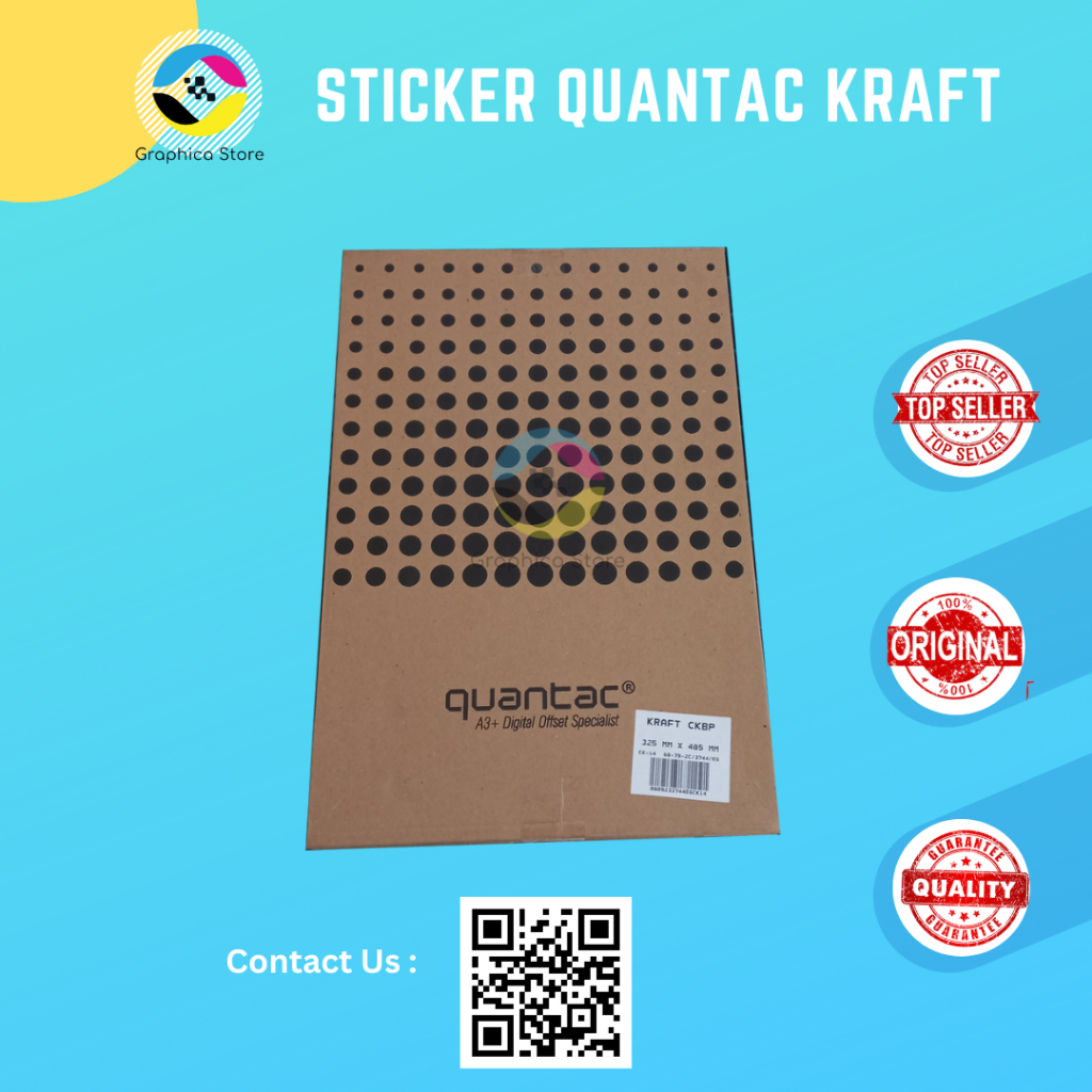 

Sticker Kraft A3 QUANTAC | Kraft Paper | Craft | Sticker Coklat