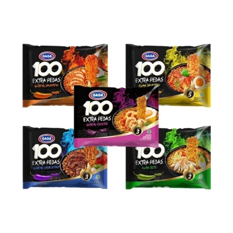 

Mie Instan Gaga 100 Extra Pedas Jalapeno