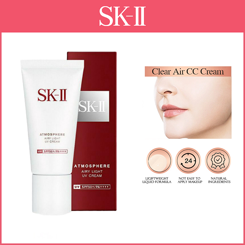 SKII SK2 SK II SK-II Sunscreen, Atmosphere Airy Light UV Cream 30g, SPF50+ PA++++, cc cream, Officia
