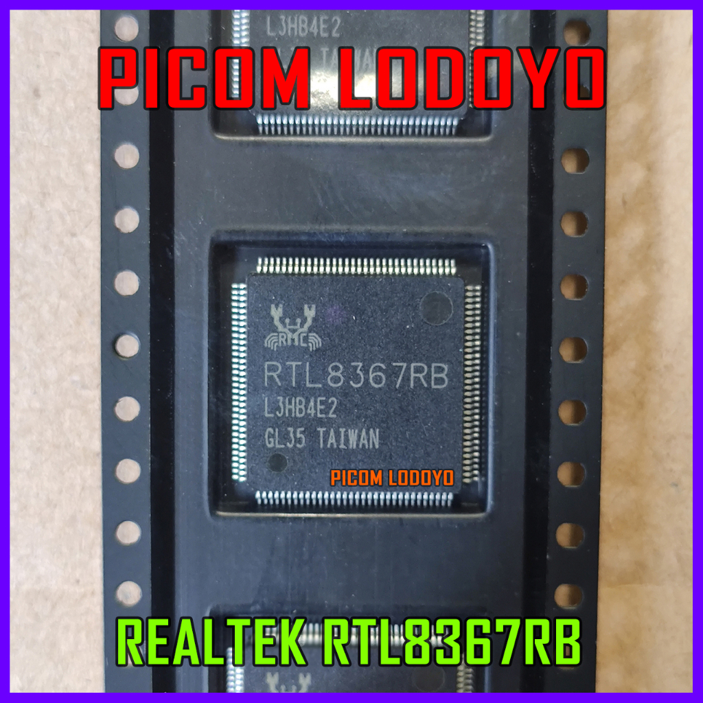 REALTEK RTL8367RB QFP128 IC SOC Chipset CPU Perangkat Jaringan