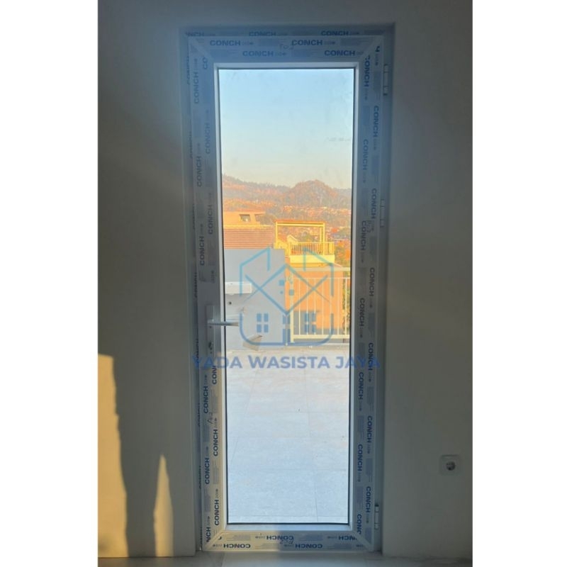 PIntu UPVC Conch Swing Kaca 90×215