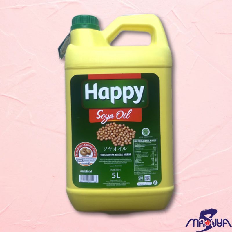 

Happy Soya Oil (Minyak Kedelai) 5 Liter D028