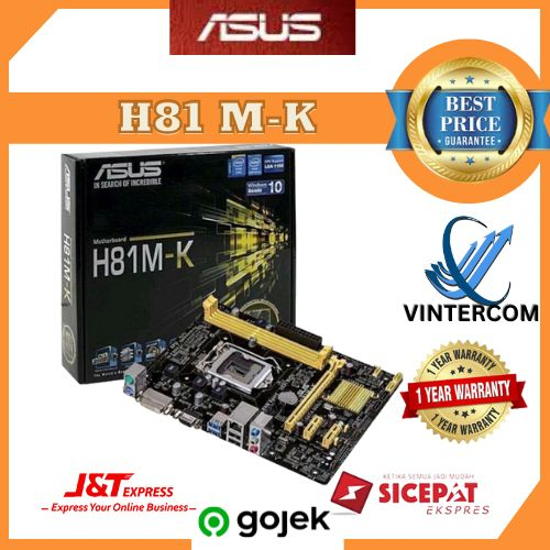 MOTHERBOARD ASUS H81 LGA 1150 - motherboard asus h81m-k