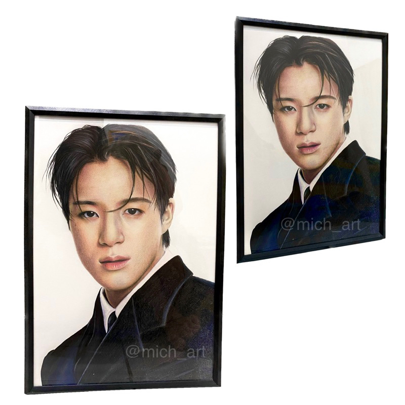 

Gambar Berwarna Hasil Karya Tangan (orisinal) nct jeno ukuran A4 + FREE Bingkai
