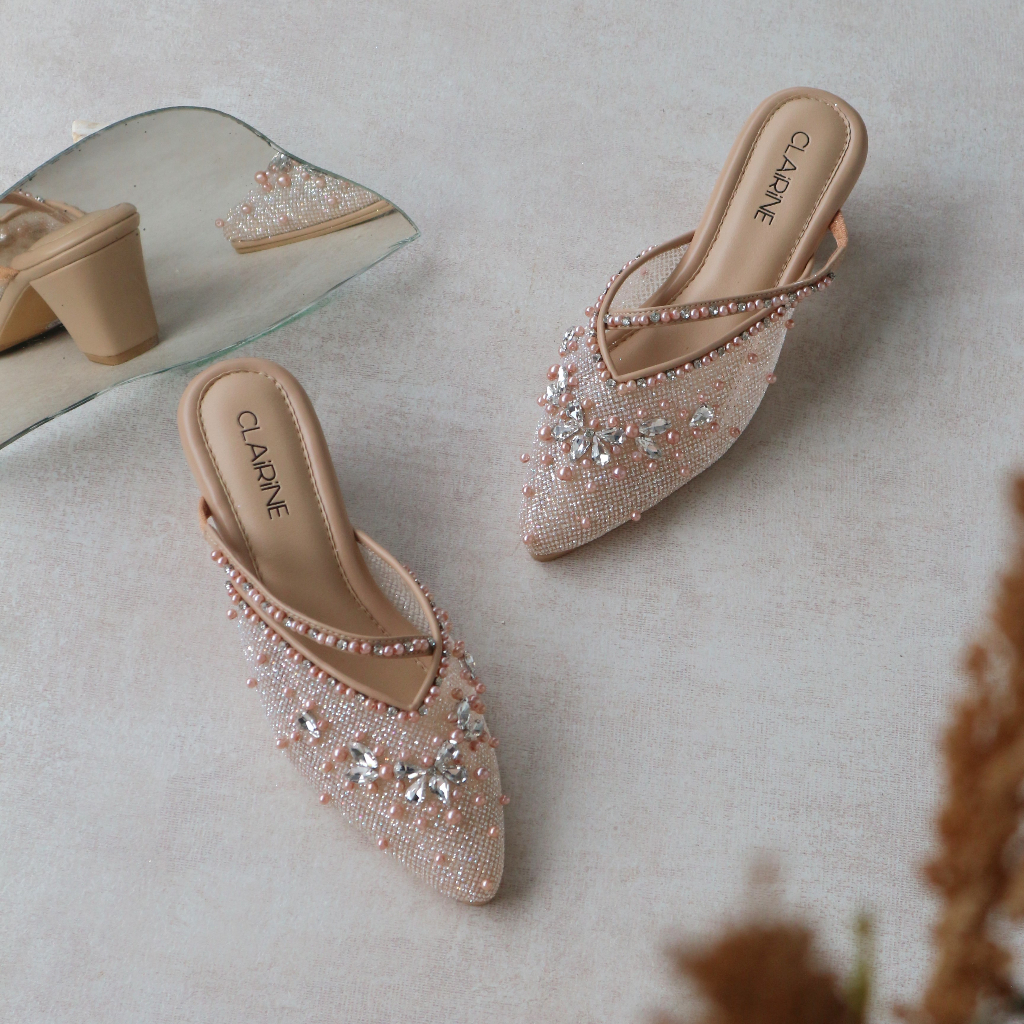 CLAIRINE - SELLA | Wedding Shoes READYSTOCK 5CM